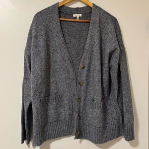 Ella Moss Gray Knit Cardigan